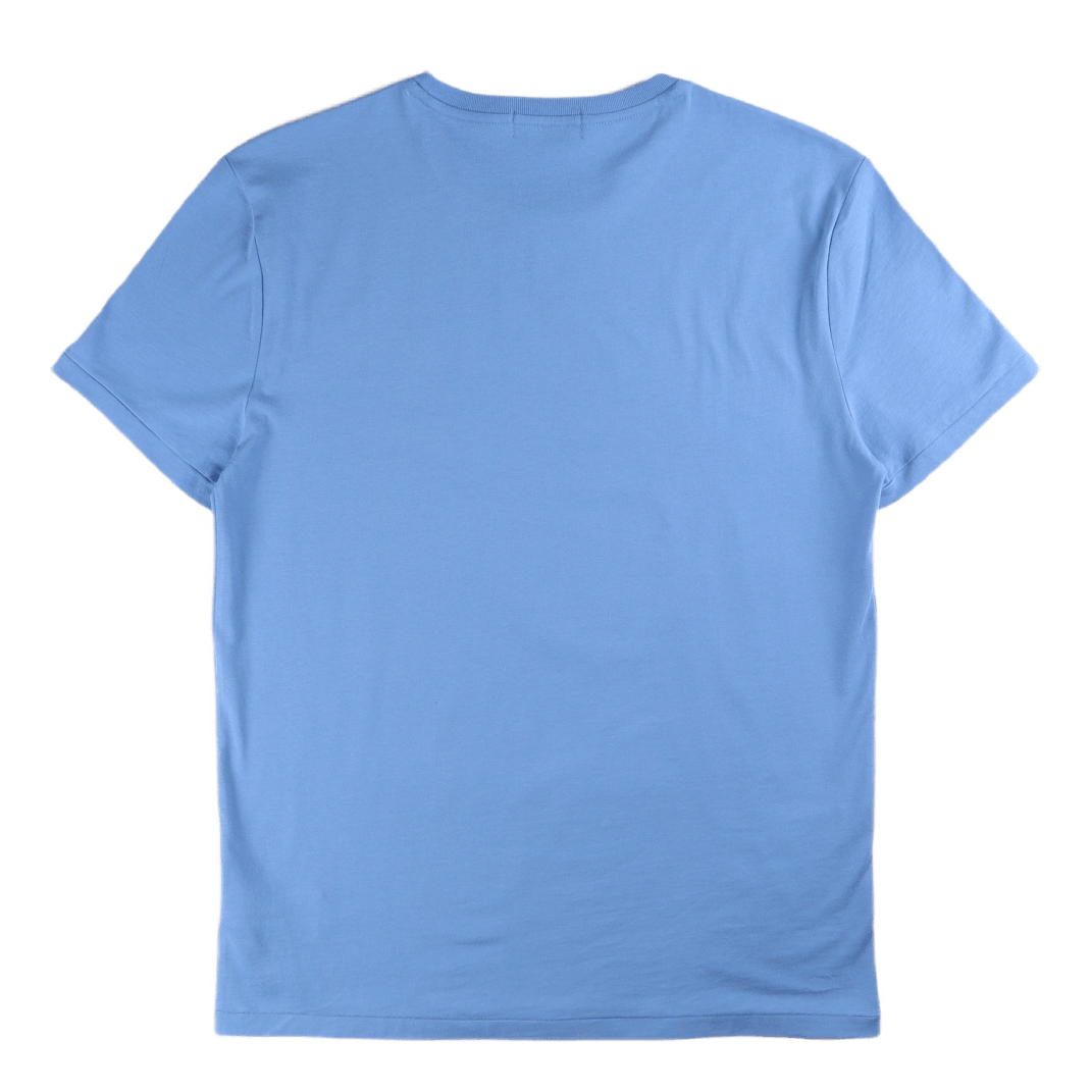 Custom Slim Fit Logo Jersey T-Shirt Harbor Island Blue