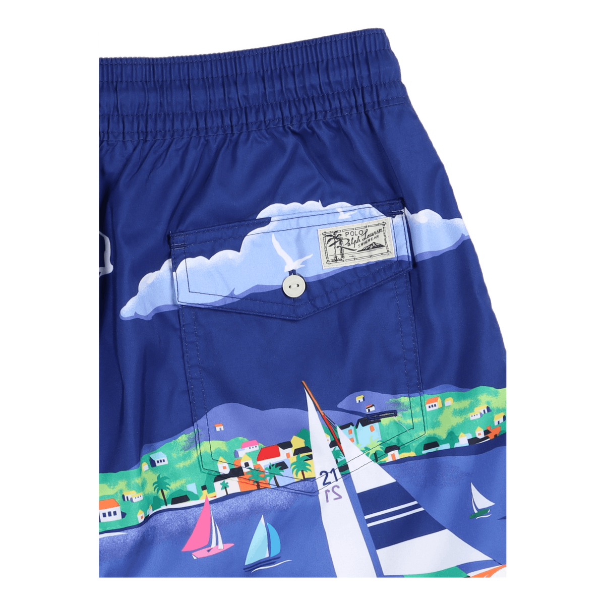 5.75-Inch Traveler Classic Swim Trunk Riviera Du Port Scenic