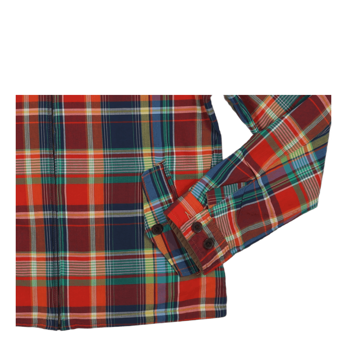 Reversible Chino-Madras Jacket Madras/Luxury Tan