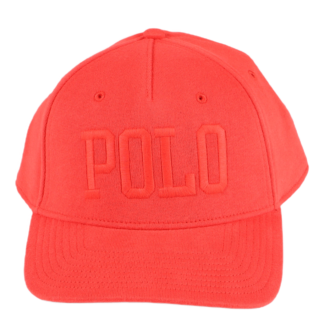 Logo Fleece Ball Cap Tomato