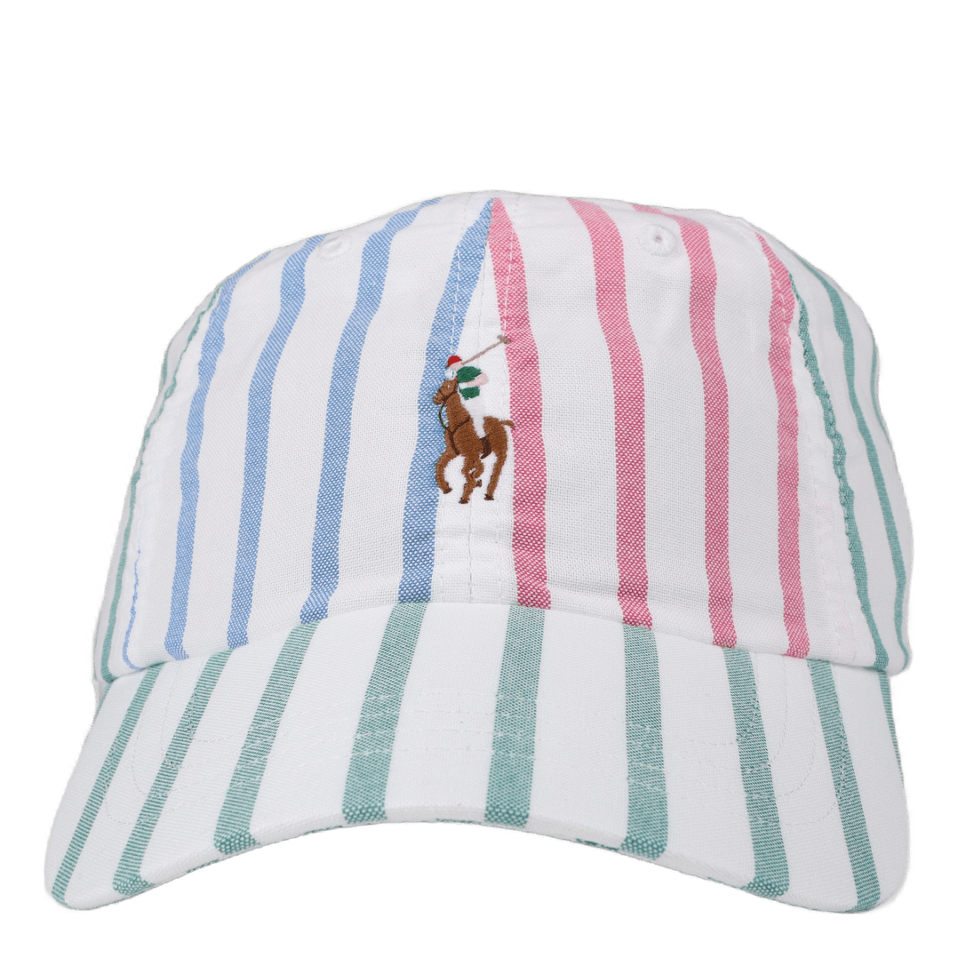 Cotton Chino Ball Cap Oxford Stripe Multi