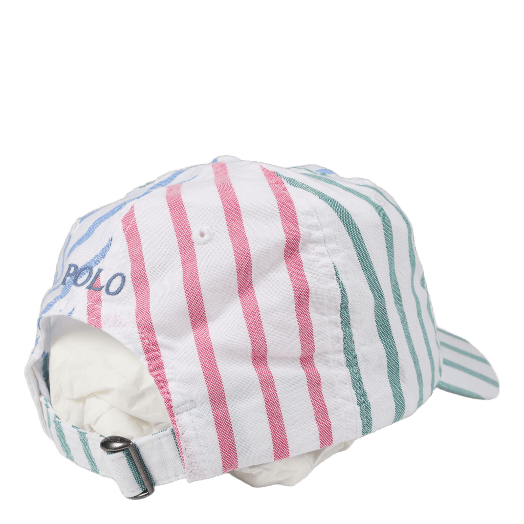 Cotton Chino Ball Cap Oxford Stripe Multi