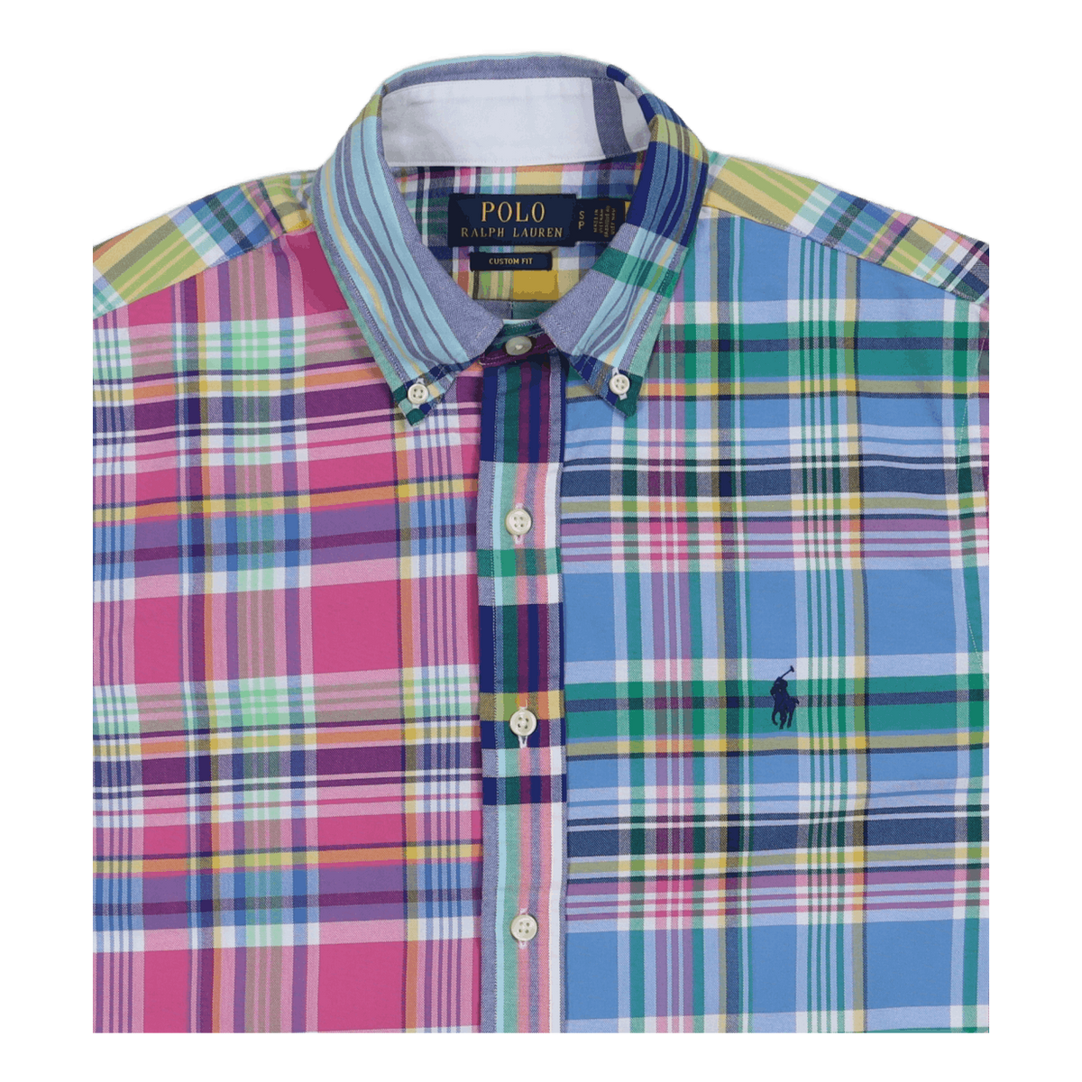 Custom Fit Plaid Oxford Fun Shirt 5605 Preppy Multi Funshirt