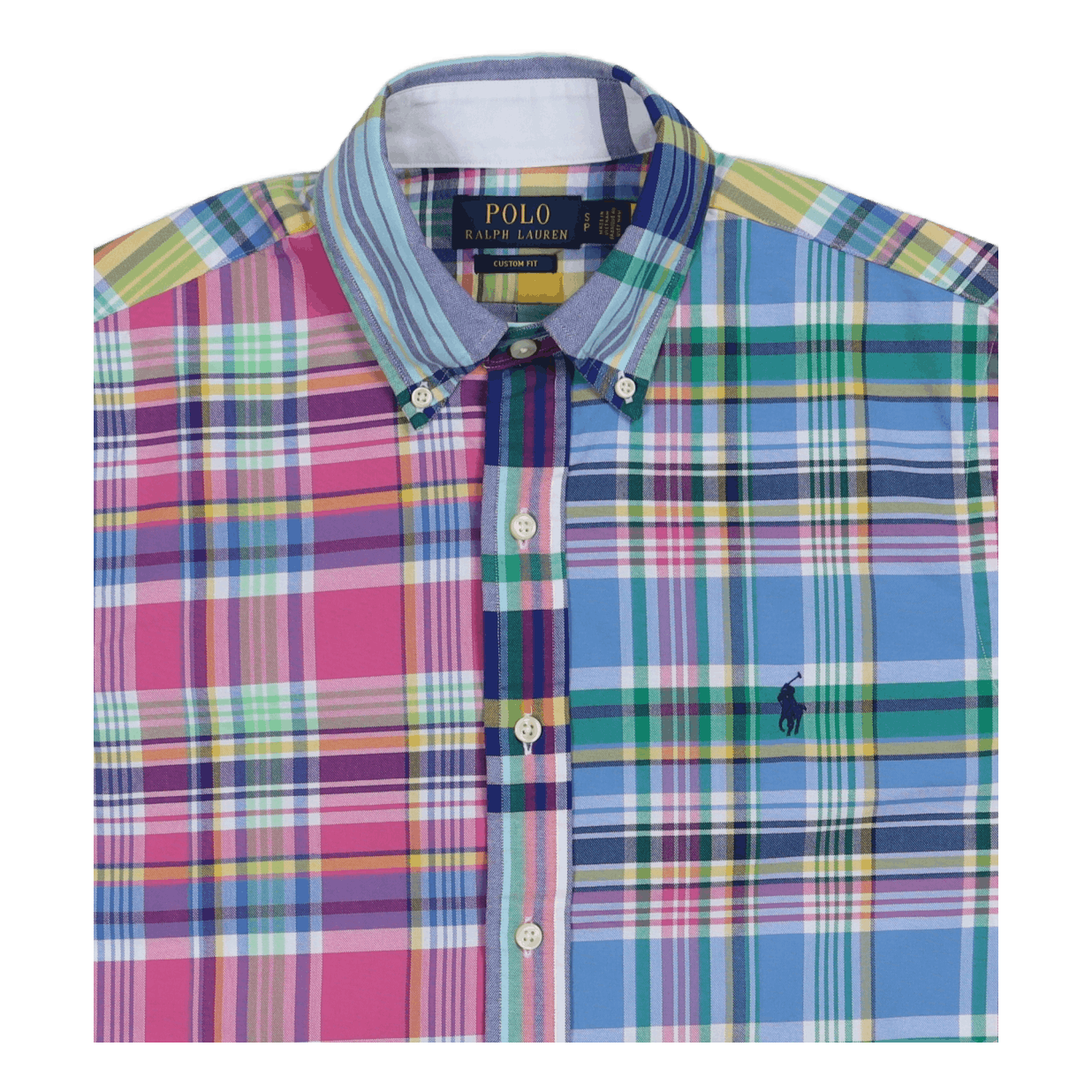 Custom Fit Plaid Oxford Fun Shirt 5605 Preppy Multi Funshirt