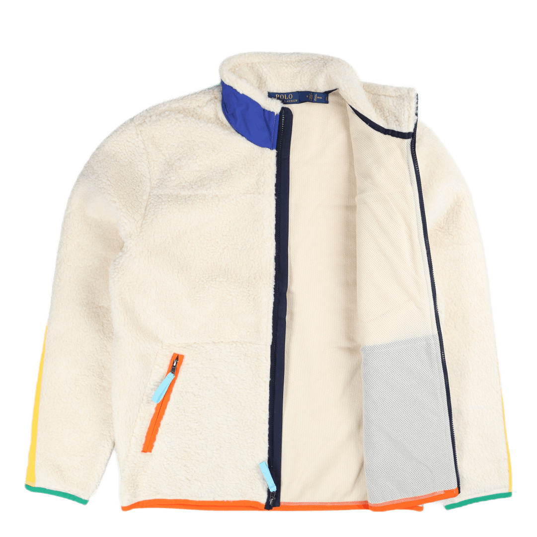 Hybrid Fleece Jacket Winter Cream/Multi