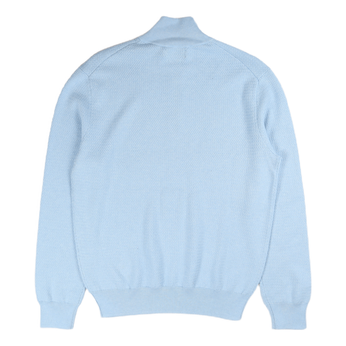 Cotton Mockneck Sweater Elite Blue Heather