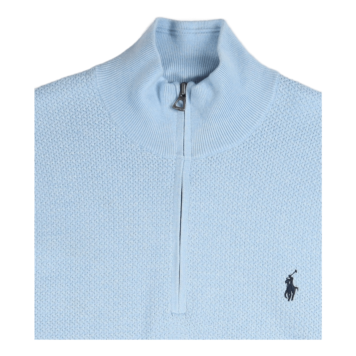 Cotton Mockneck Sweater Elite Blue Heather