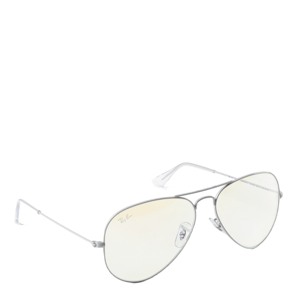 Aviator Large Metal Light Gray 9223BL/58