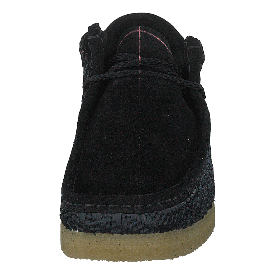 Wallabee Black Raffia