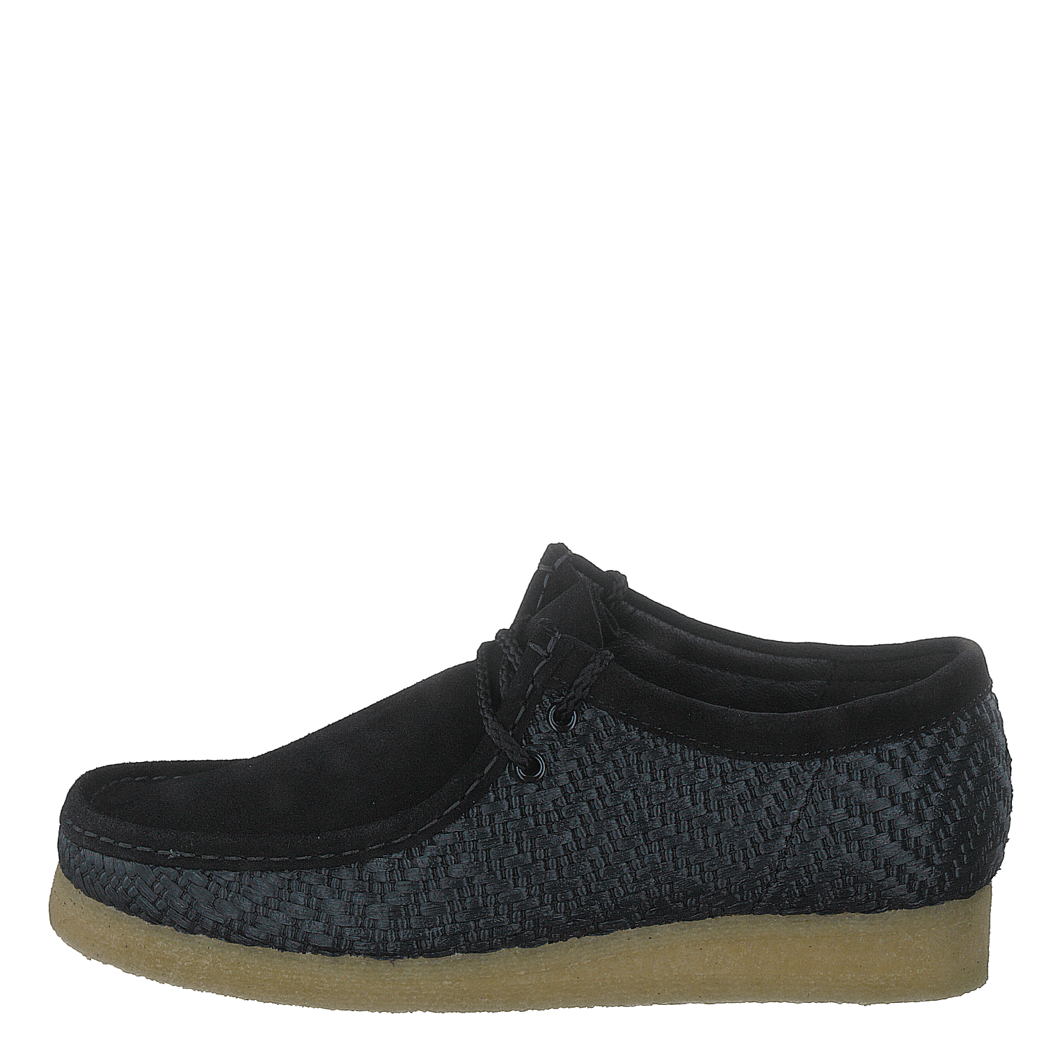 Wallabee Black Raffia