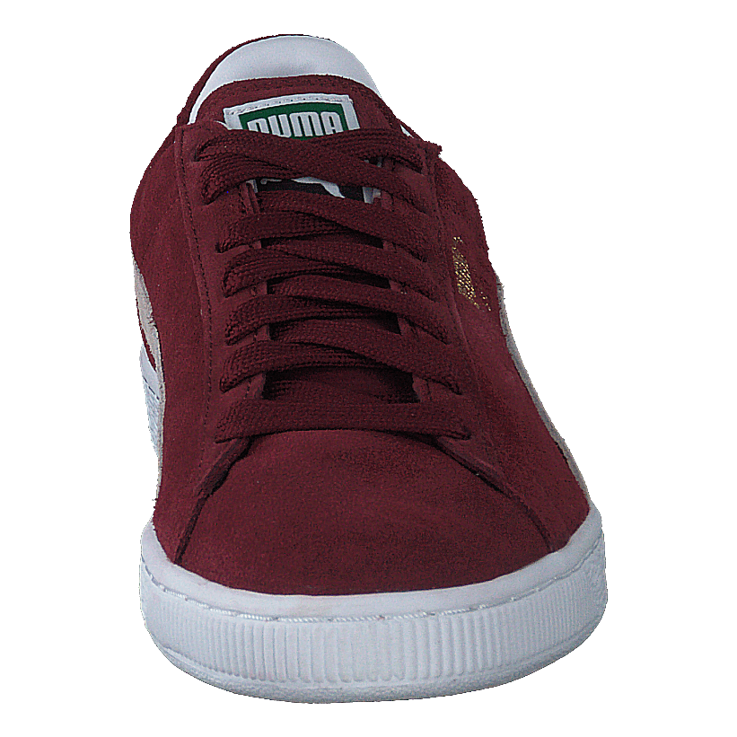 Suede Classic+ Cabernet-white