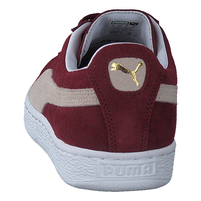 Suede Classic+ Cabernet-white