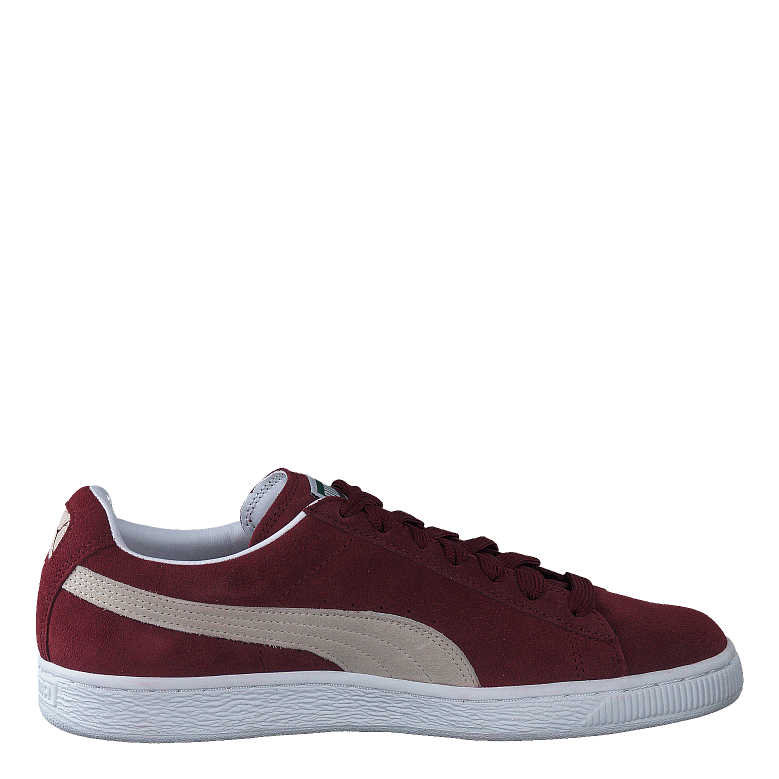 Suede Classic+ Cabernet-white