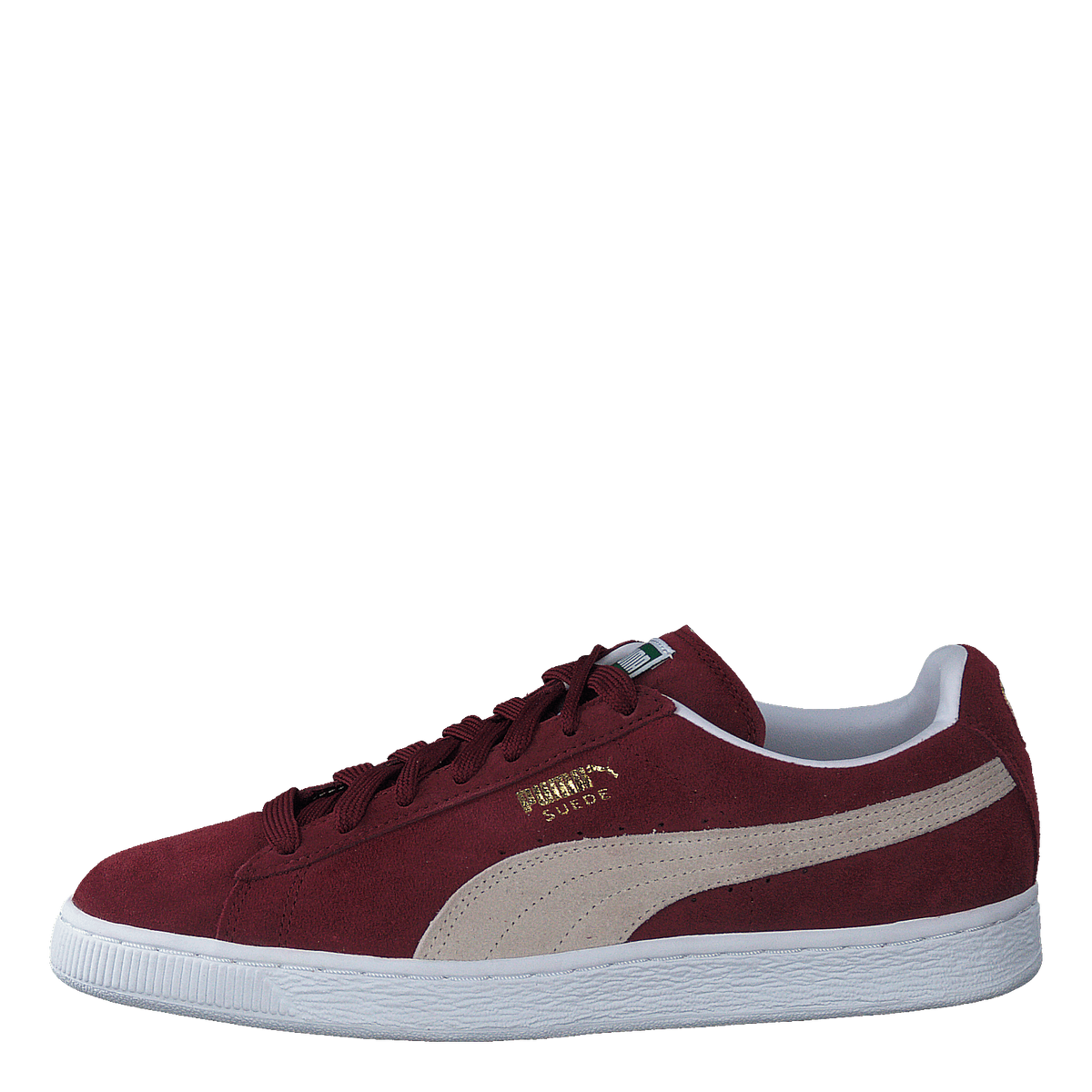 Suede Classic+ Cabernet-white