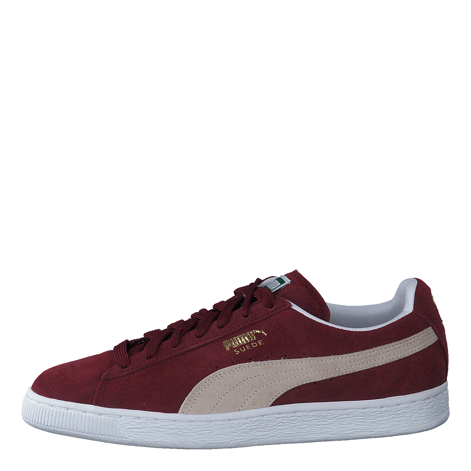 Suede Classic+ Cabernet-white