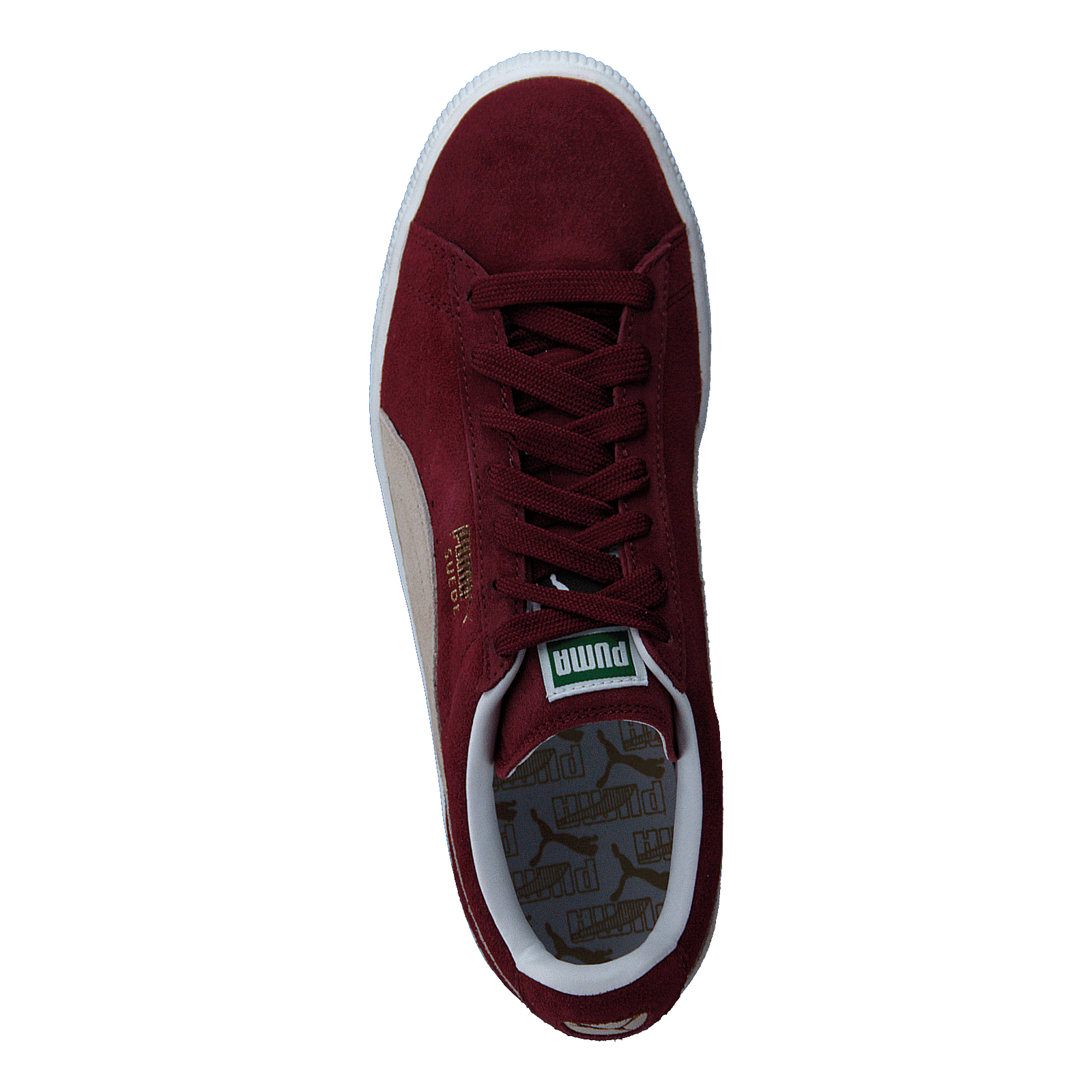 Suede Classic+ Cabernet-white