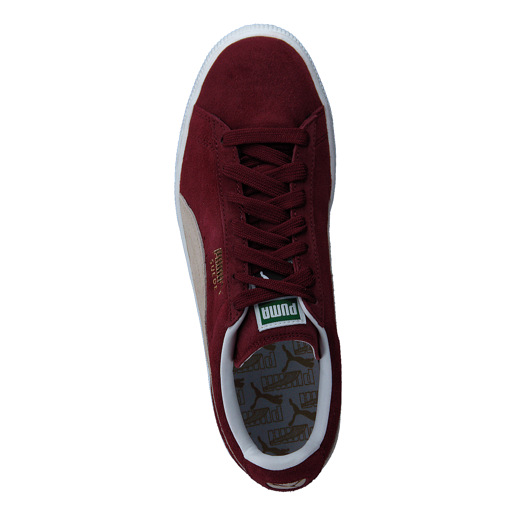 Suede Classic+ Cabernet-white