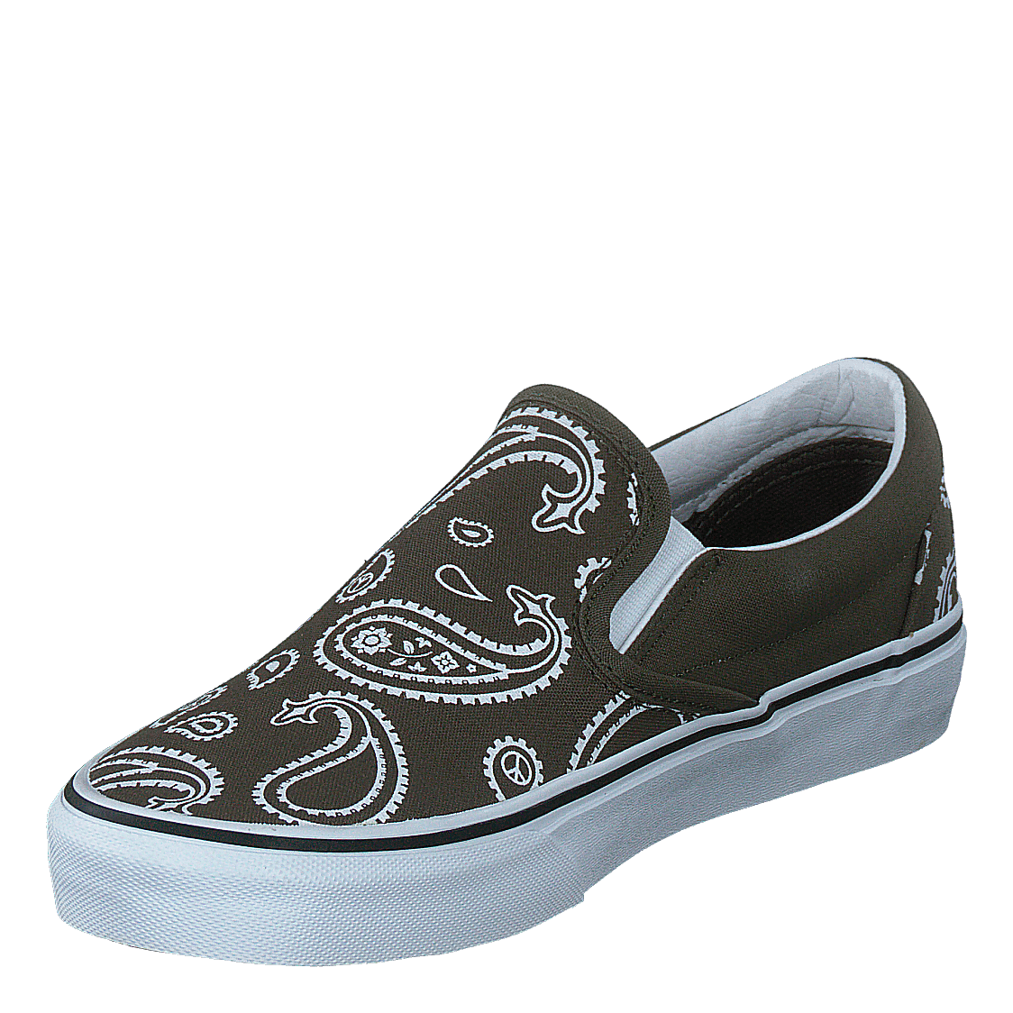 Ua Classic Slip-on (peace Paisley)grplftrwht
