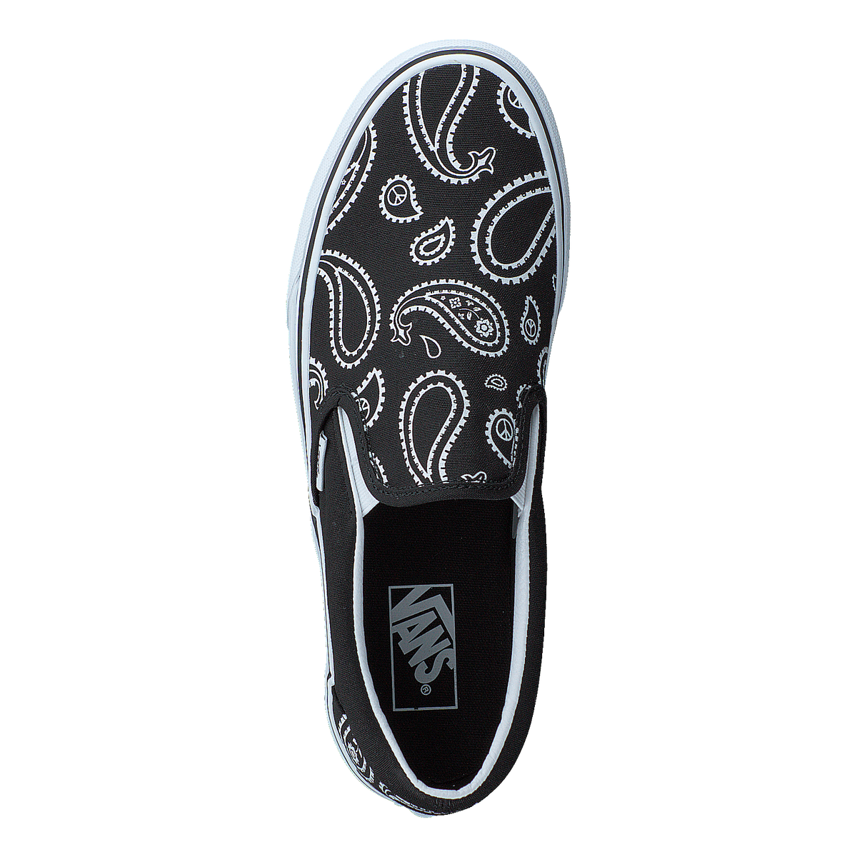 Ua Classic Slip-on (peace Paisley) Blk/trwht