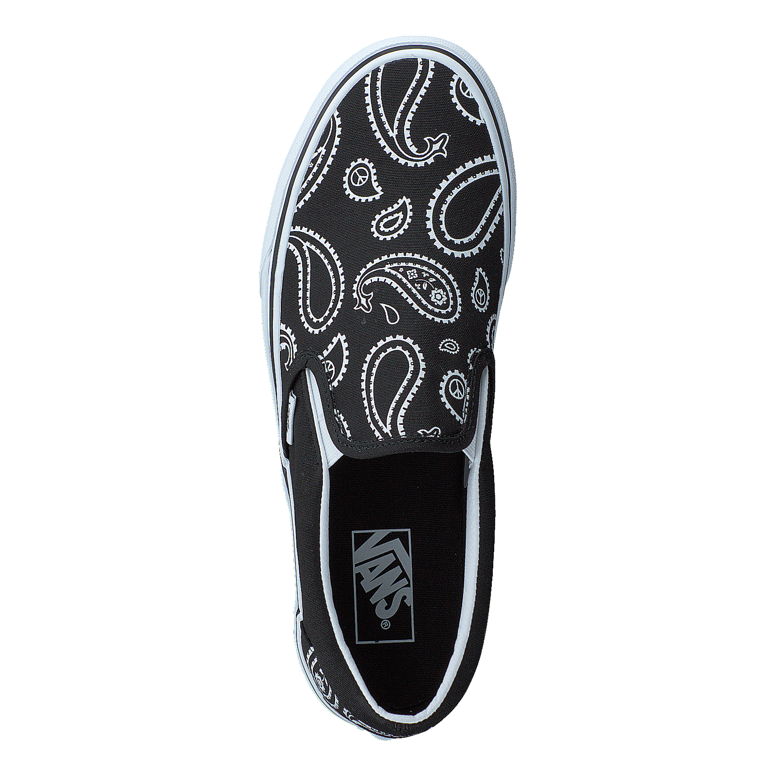 Ua Classic Slip-on (peace Paisley) Blk/trwht
