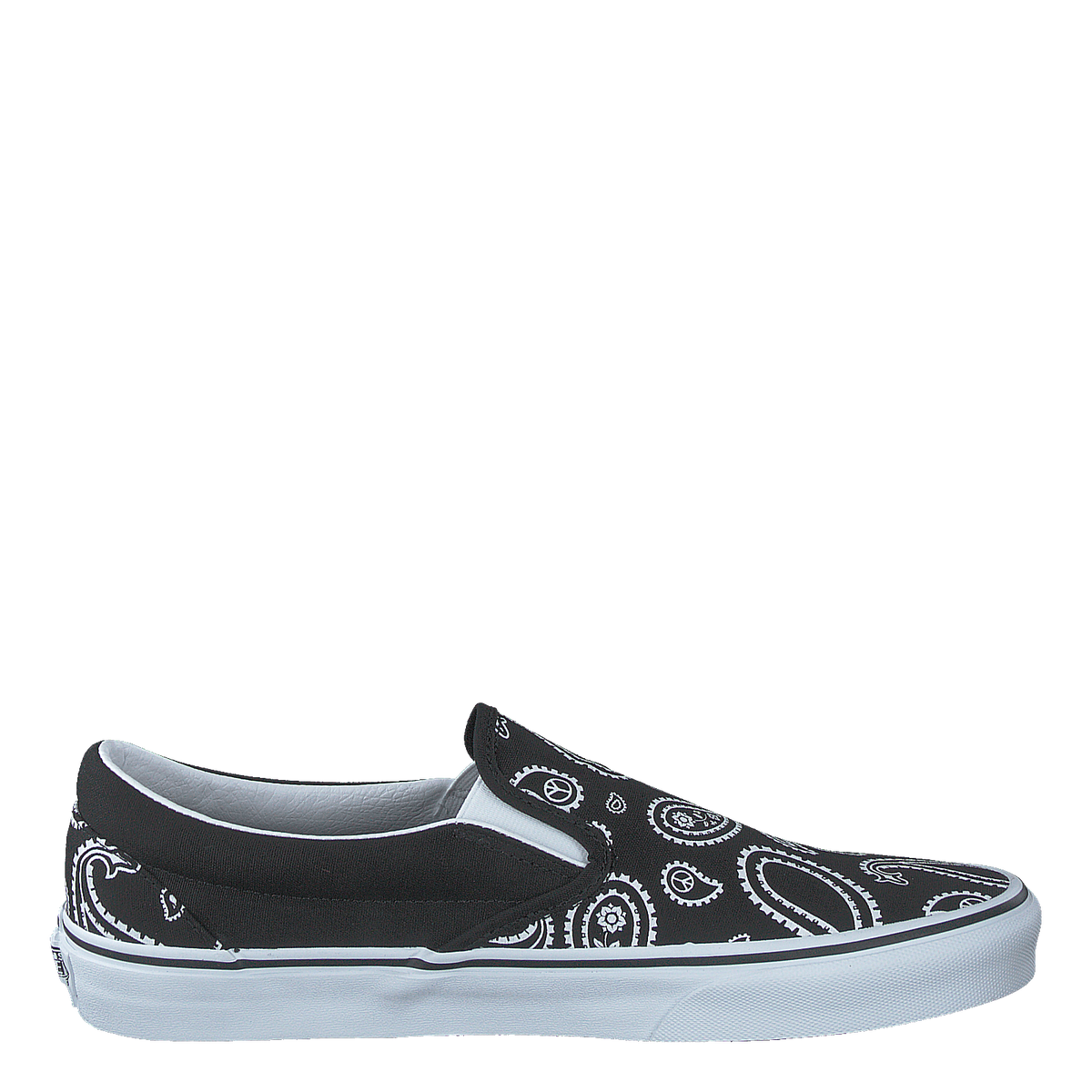 Ua Classic Slip-on (peace Paisley) Blk/trwht