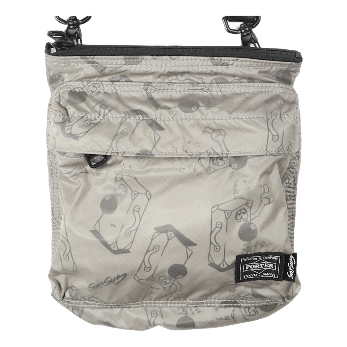 Gasius X Porter Shoulder Bag Gray