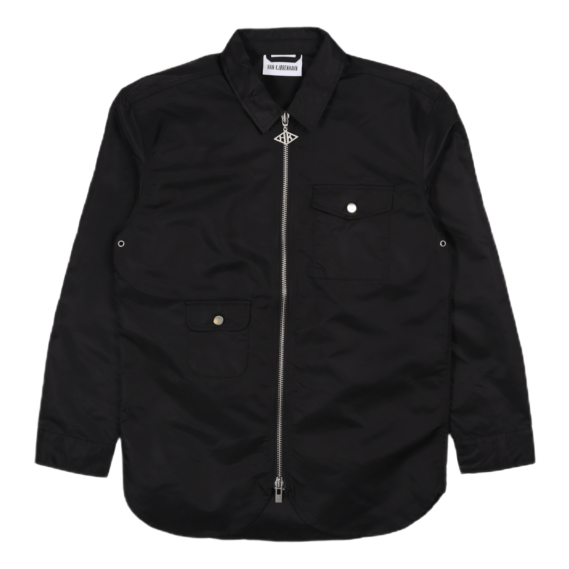 Army Shirt Zip Black