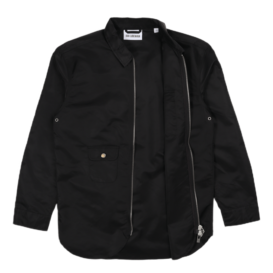 Army Shirt Zip Black