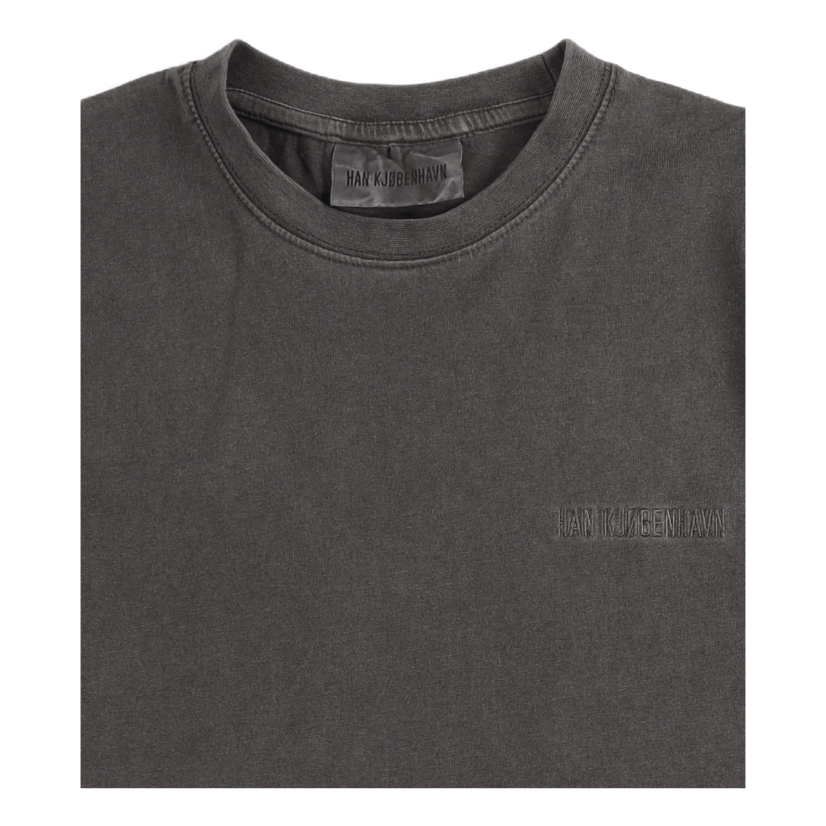 Casual Tee Long Sleeve Dark Grey Logo