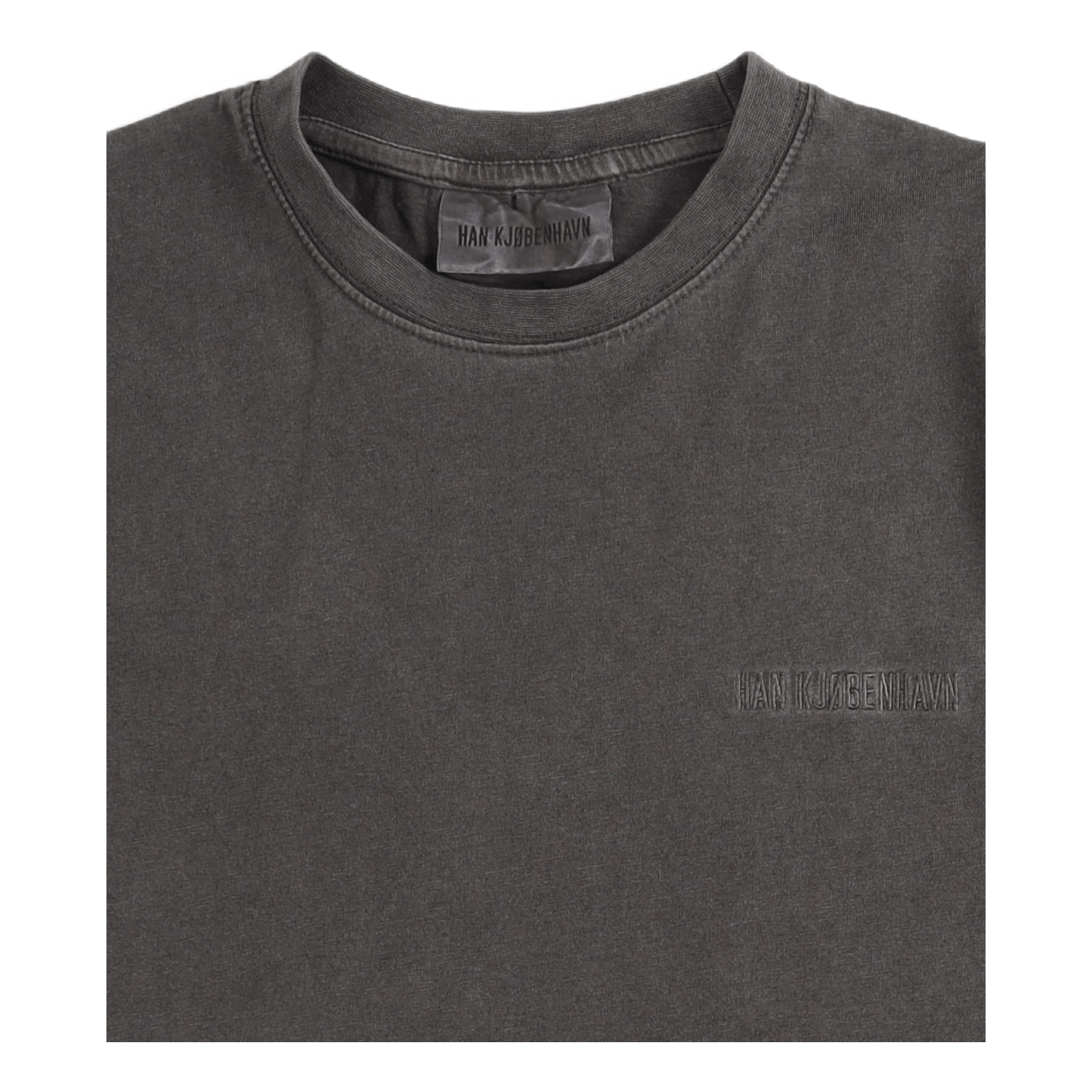 Casual Tee Long Sleeve Dark Grey Logo