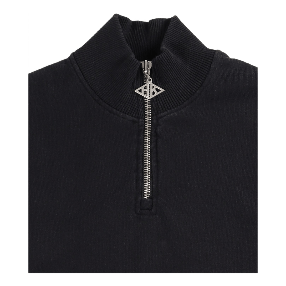 Half Zip Sweat Faded Black