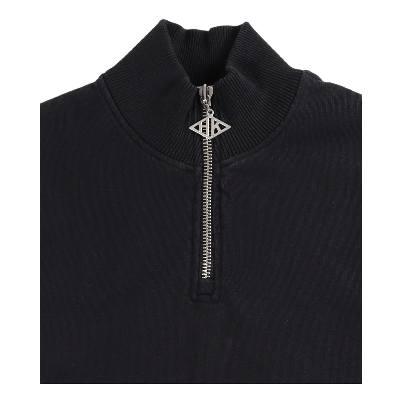 Half Zip Sweat Faded Black