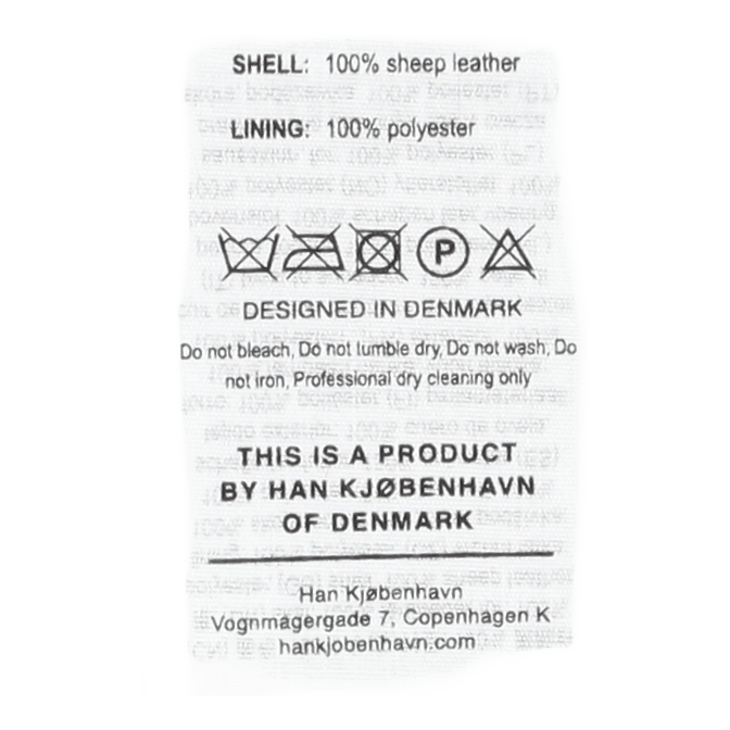 Cropped Leather Jacket Black Leather