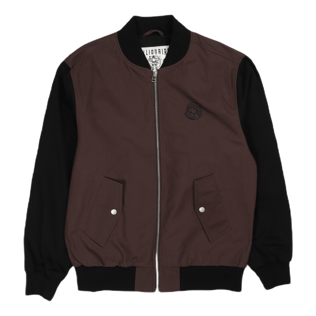 Stencil Logo Bomber Jacket Grey