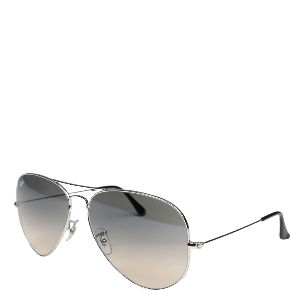 Aviator Large Metal 62 Silver