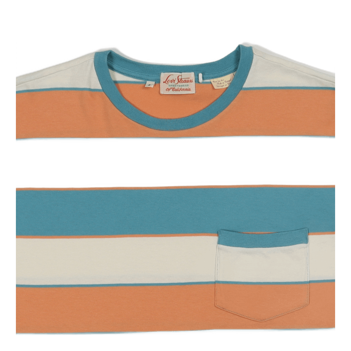 Lvc 1940's Split Hem Tee Sunse Multi-color