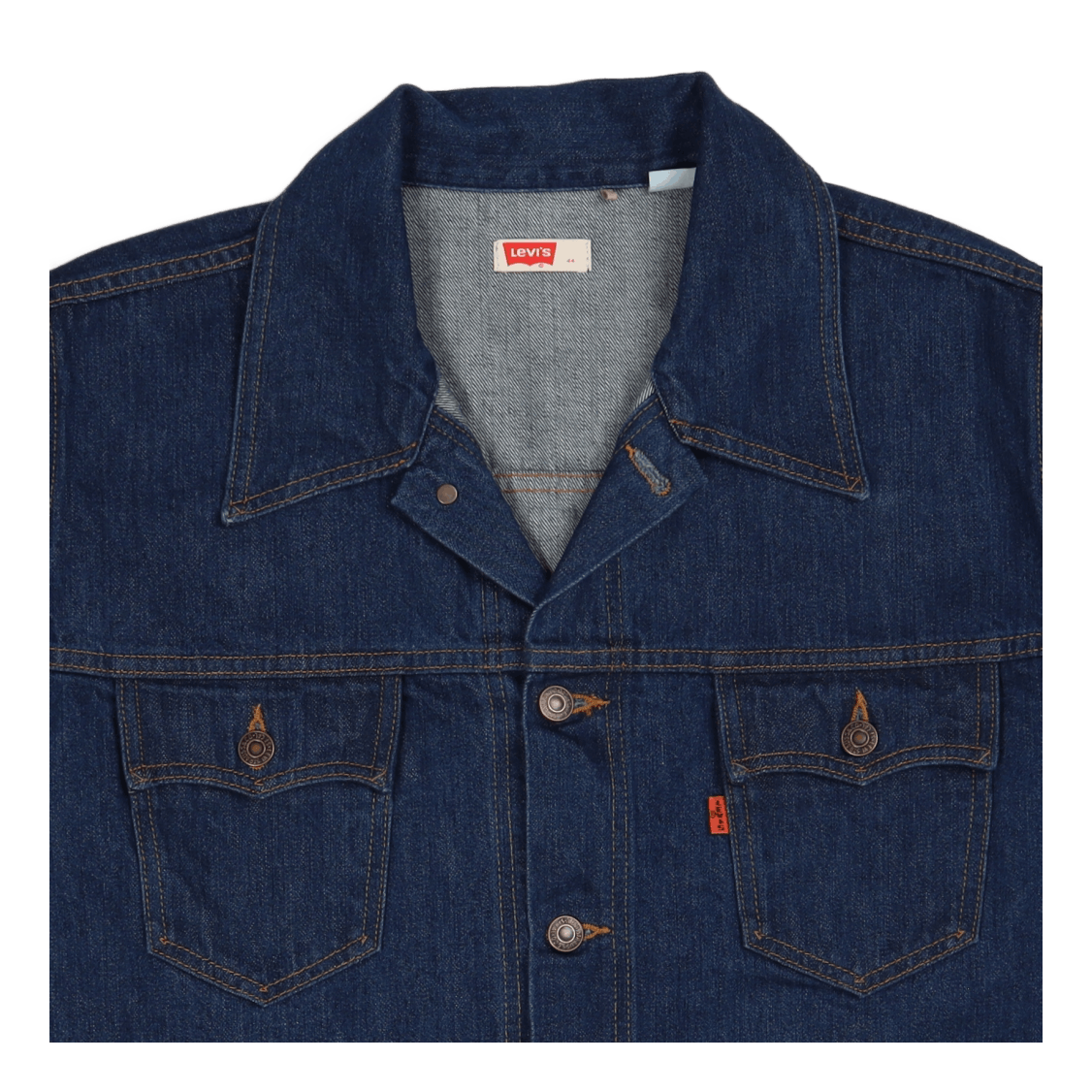 Lvc New Orange Tab Trkr O-tab  Med Indigo - Worn In