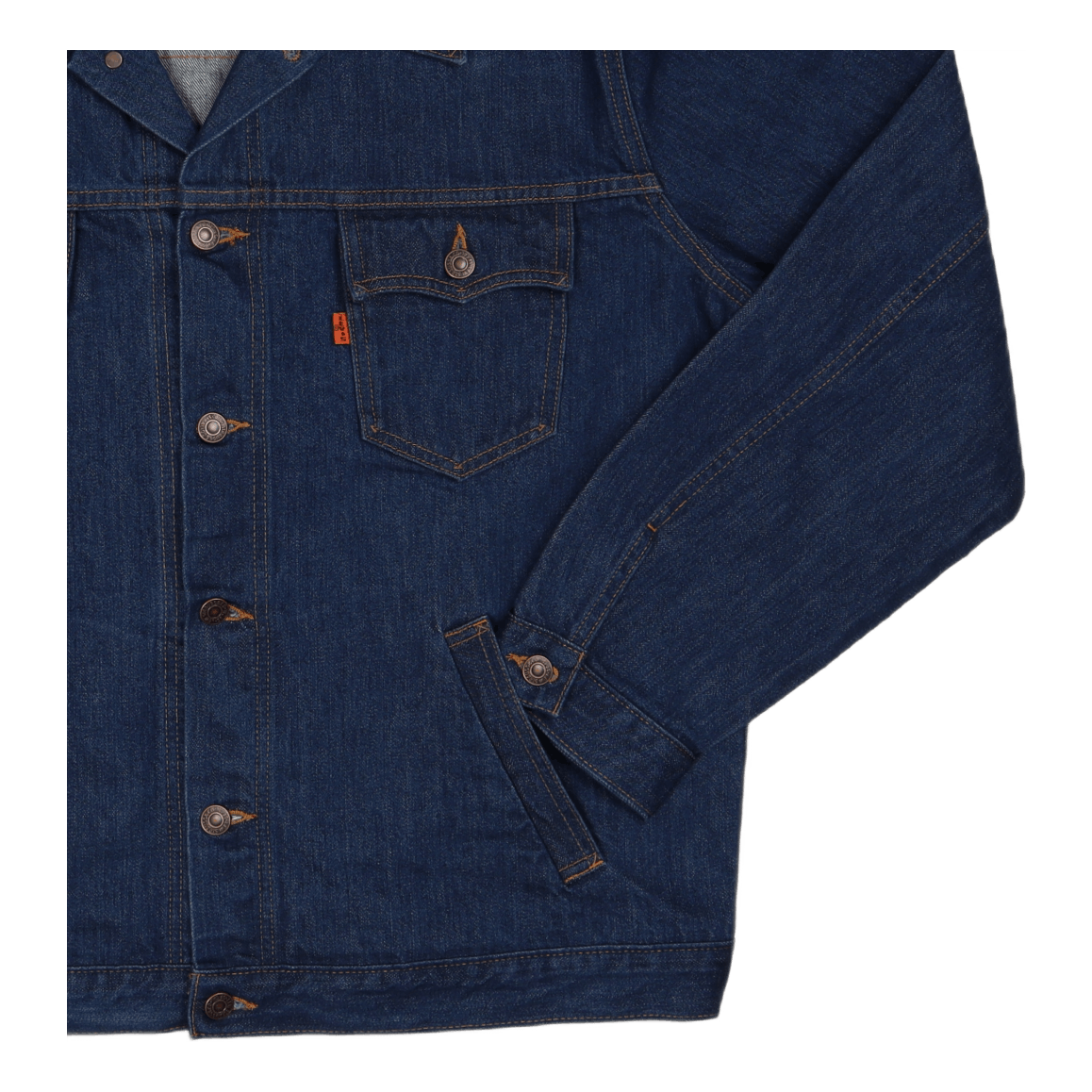 Lvc New Orange Tab Trkr O-tab  Med Indigo - Worn In