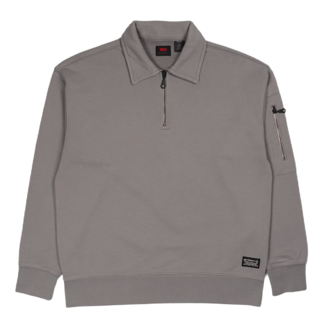 Skate New Quarter Zip Cliff Gr Grey