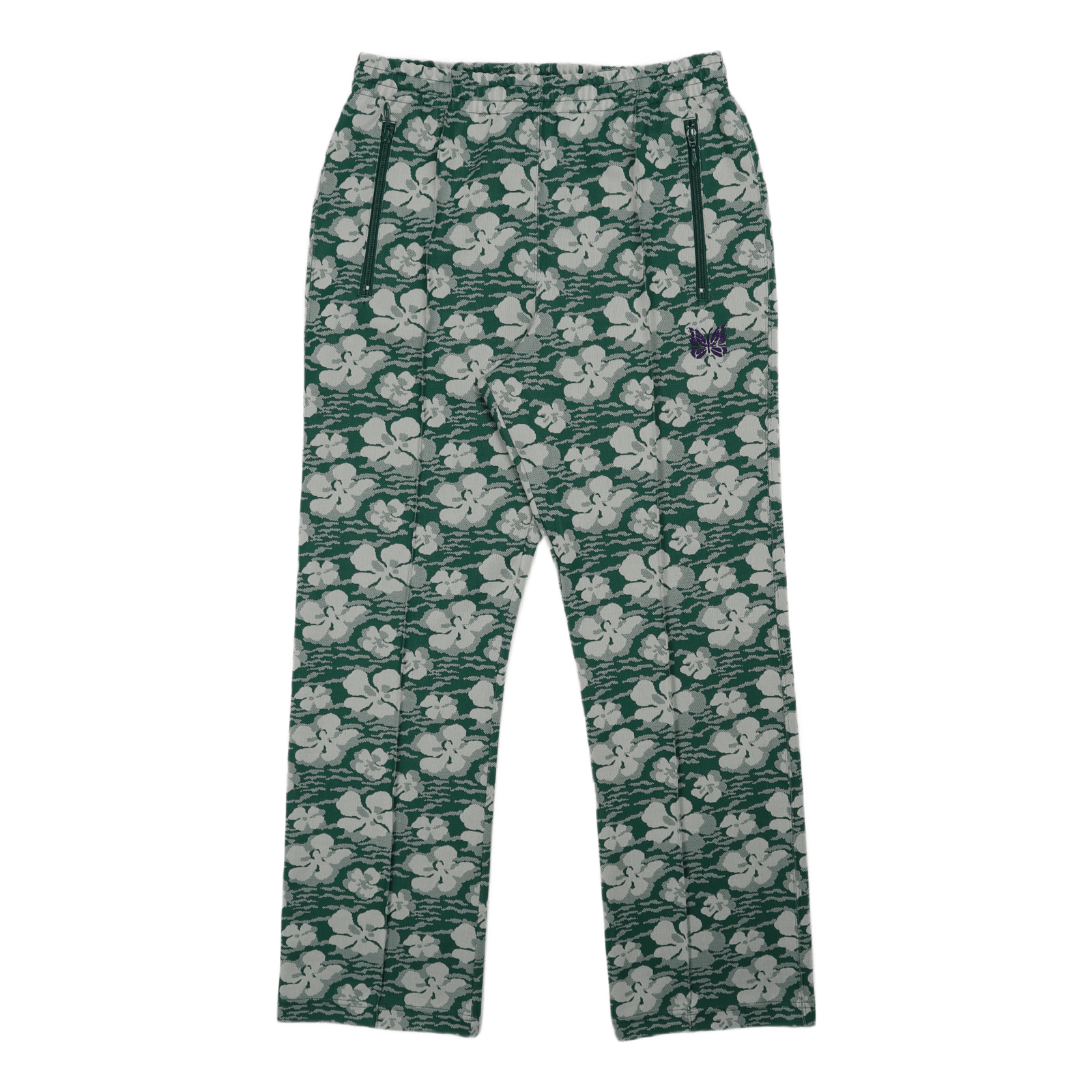 Track Pant Poly Jaquard Floral