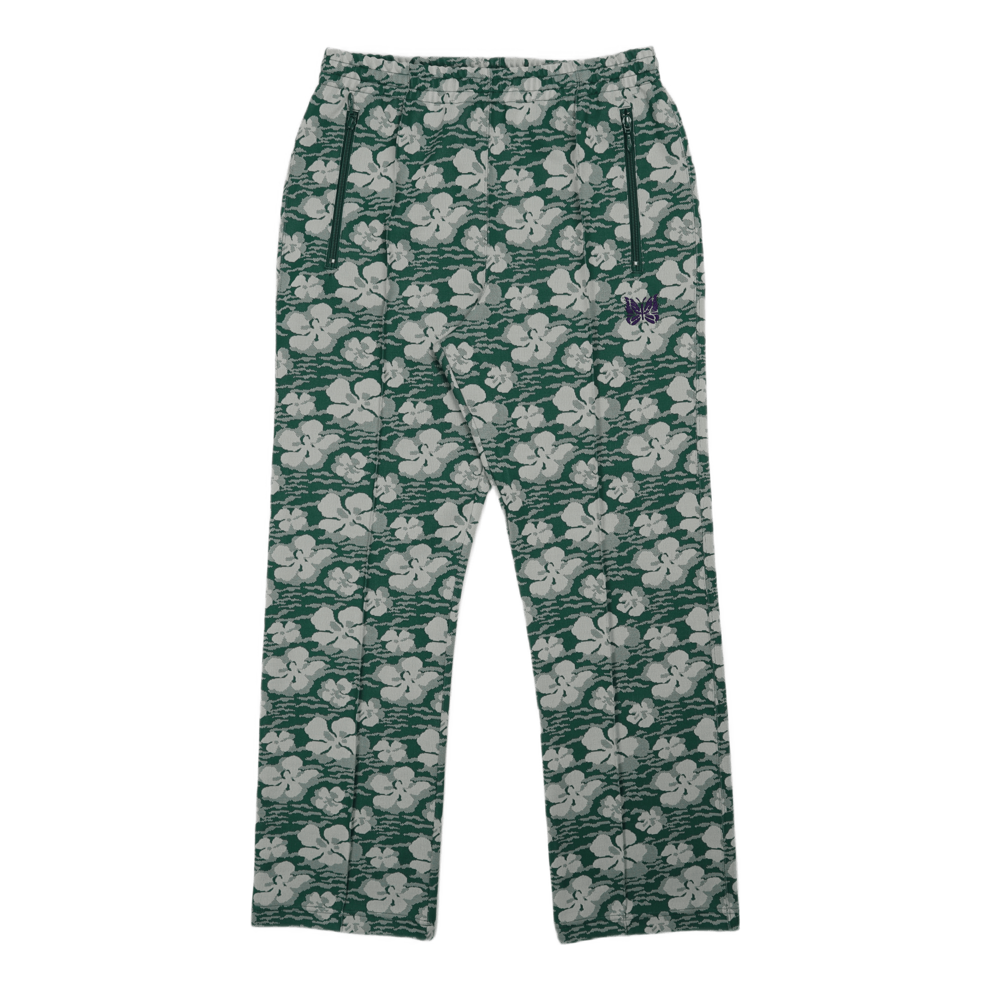 Track Pant Poly Jaquard Floral