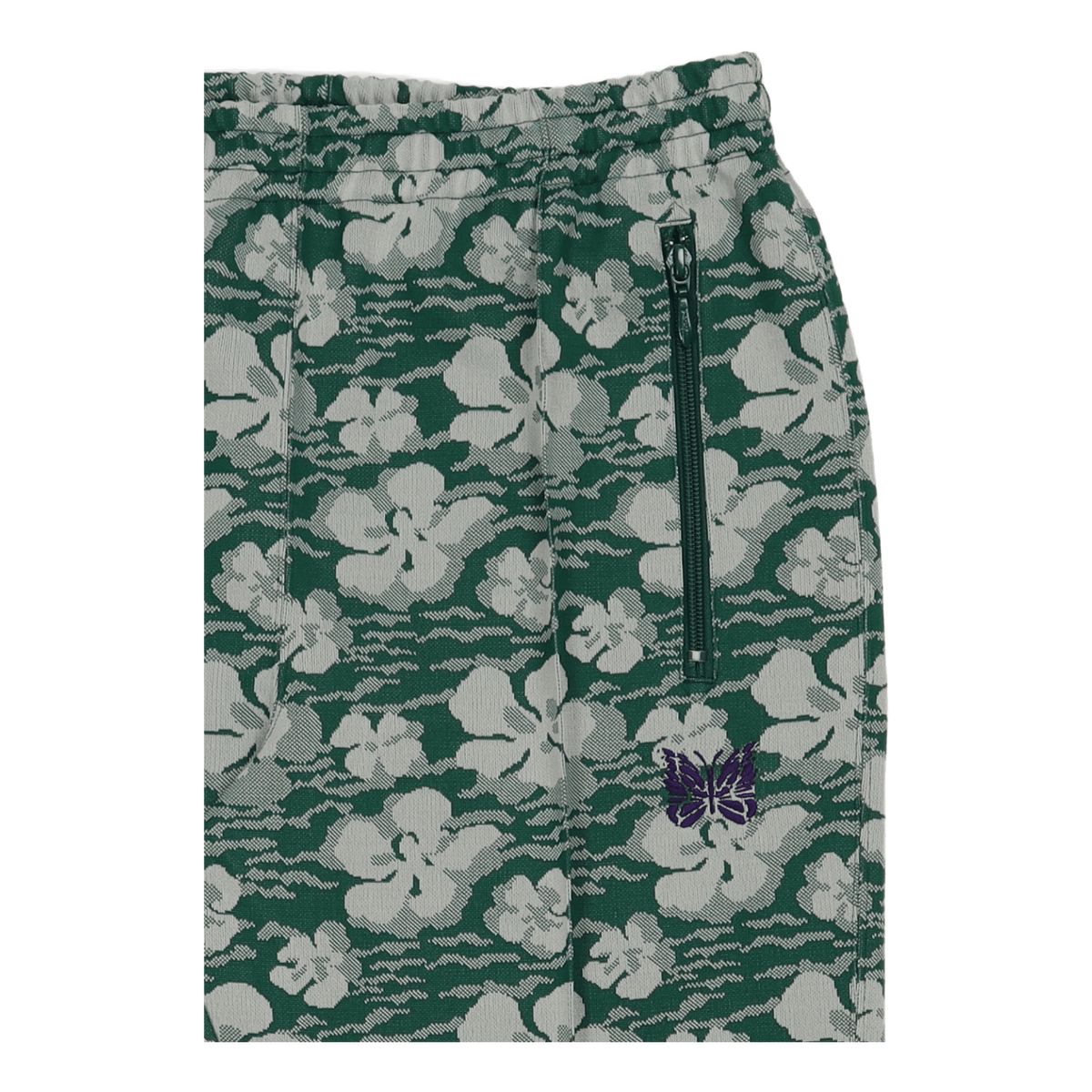 Track Pant Poly Jaquard Floral