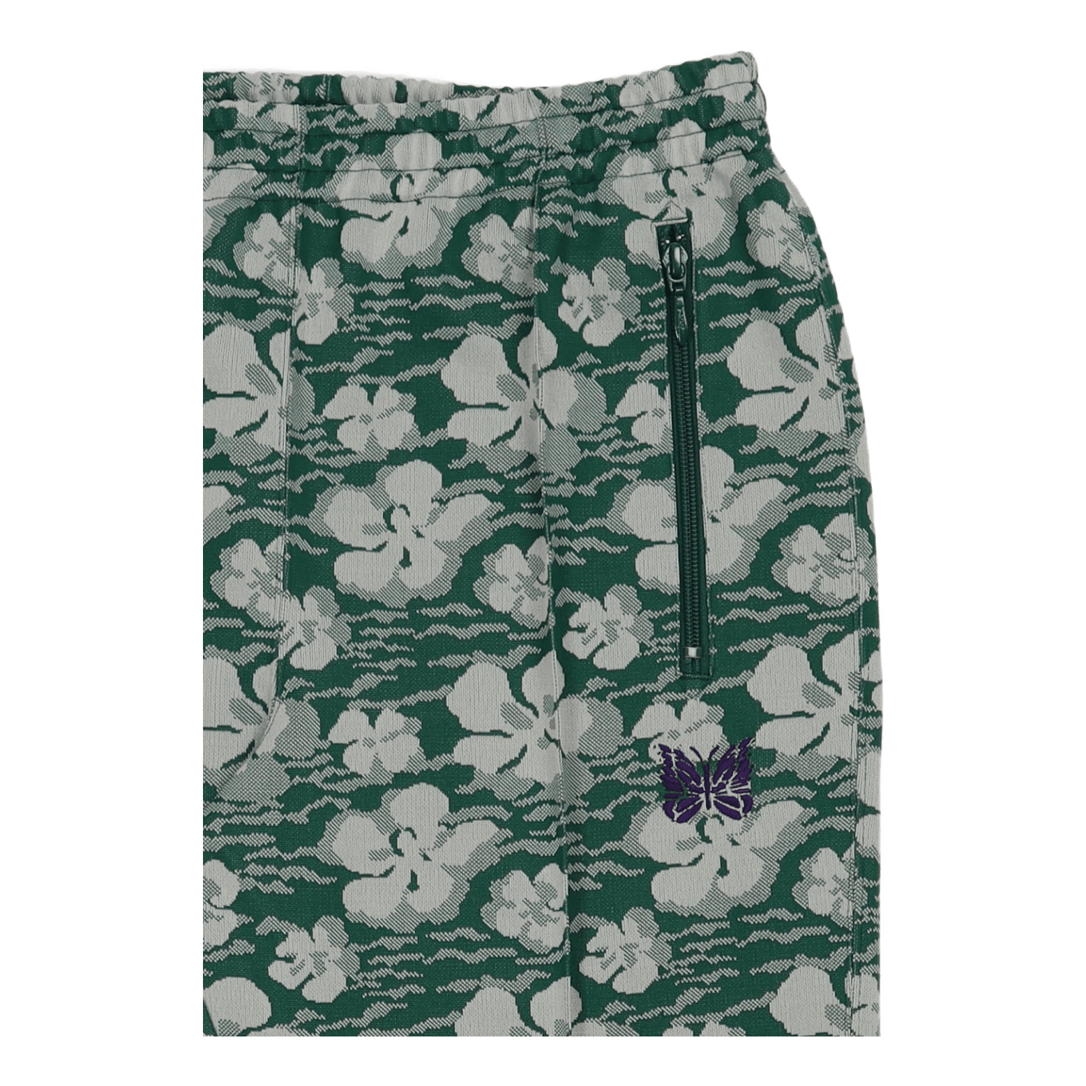 Track Pant Poly Jaquard Floral