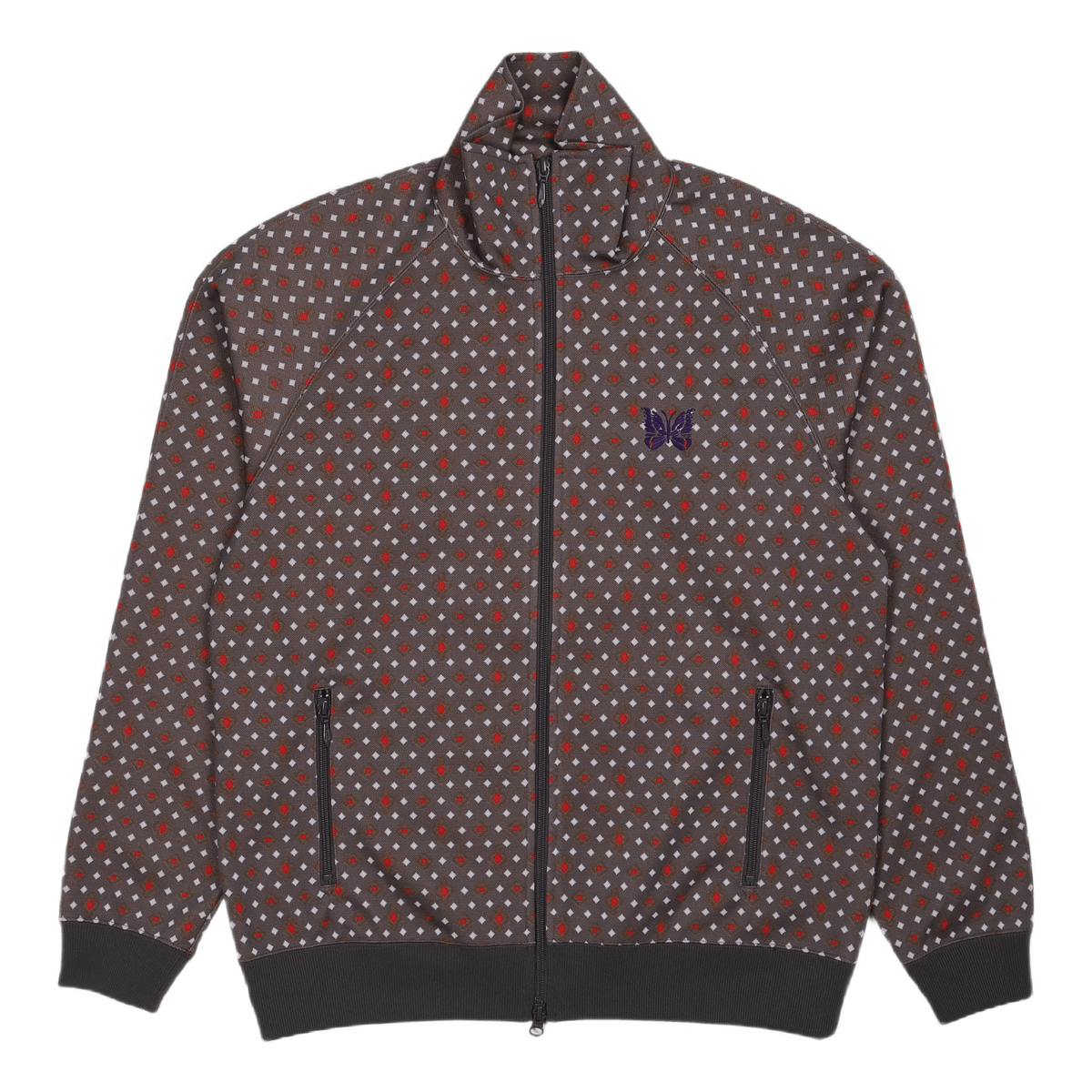 Track Jacket Poly Jaquard Diamond