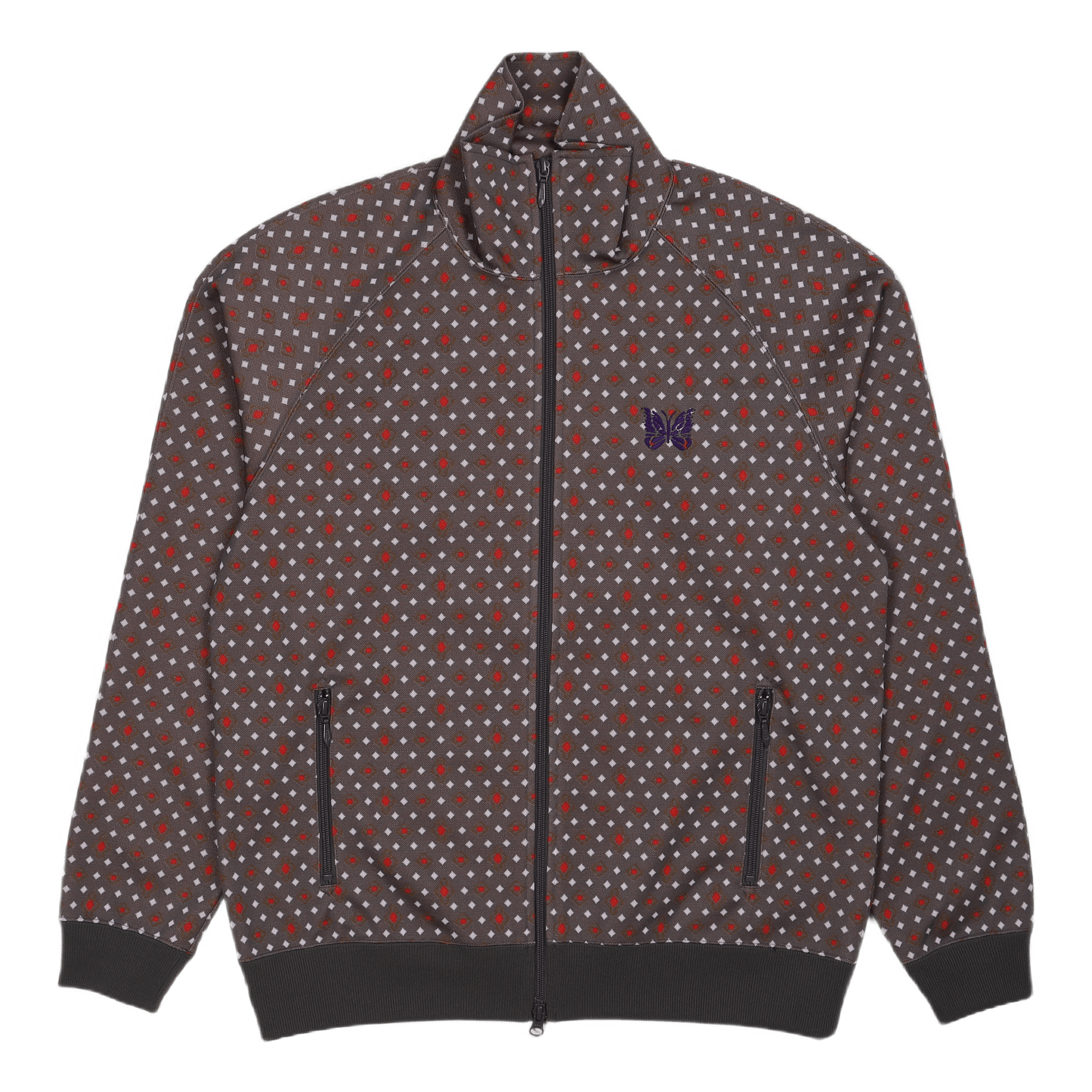 Track Jacket Poly Jaquard Diamond