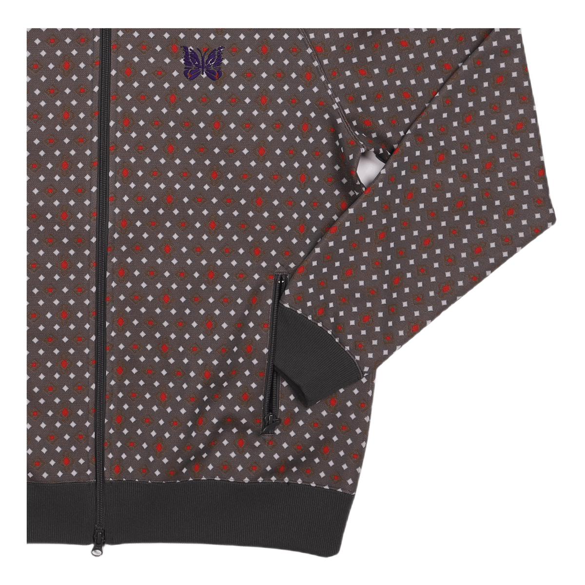 Track Jacket Poly Jaquard Diamond