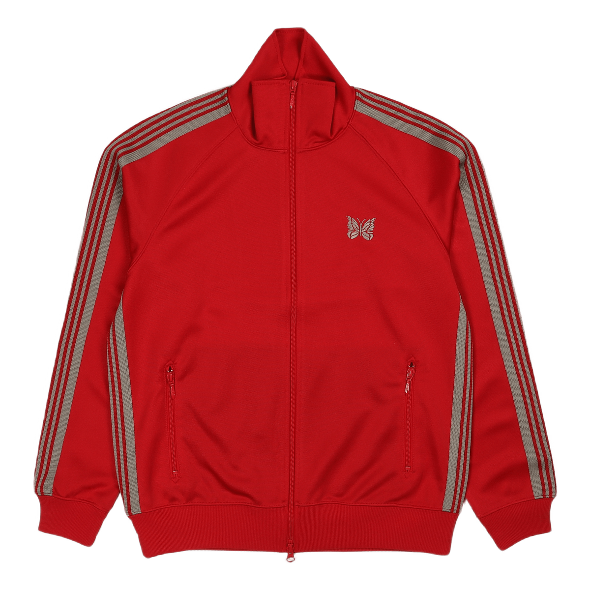 Track Jacket Poly Smooth Red