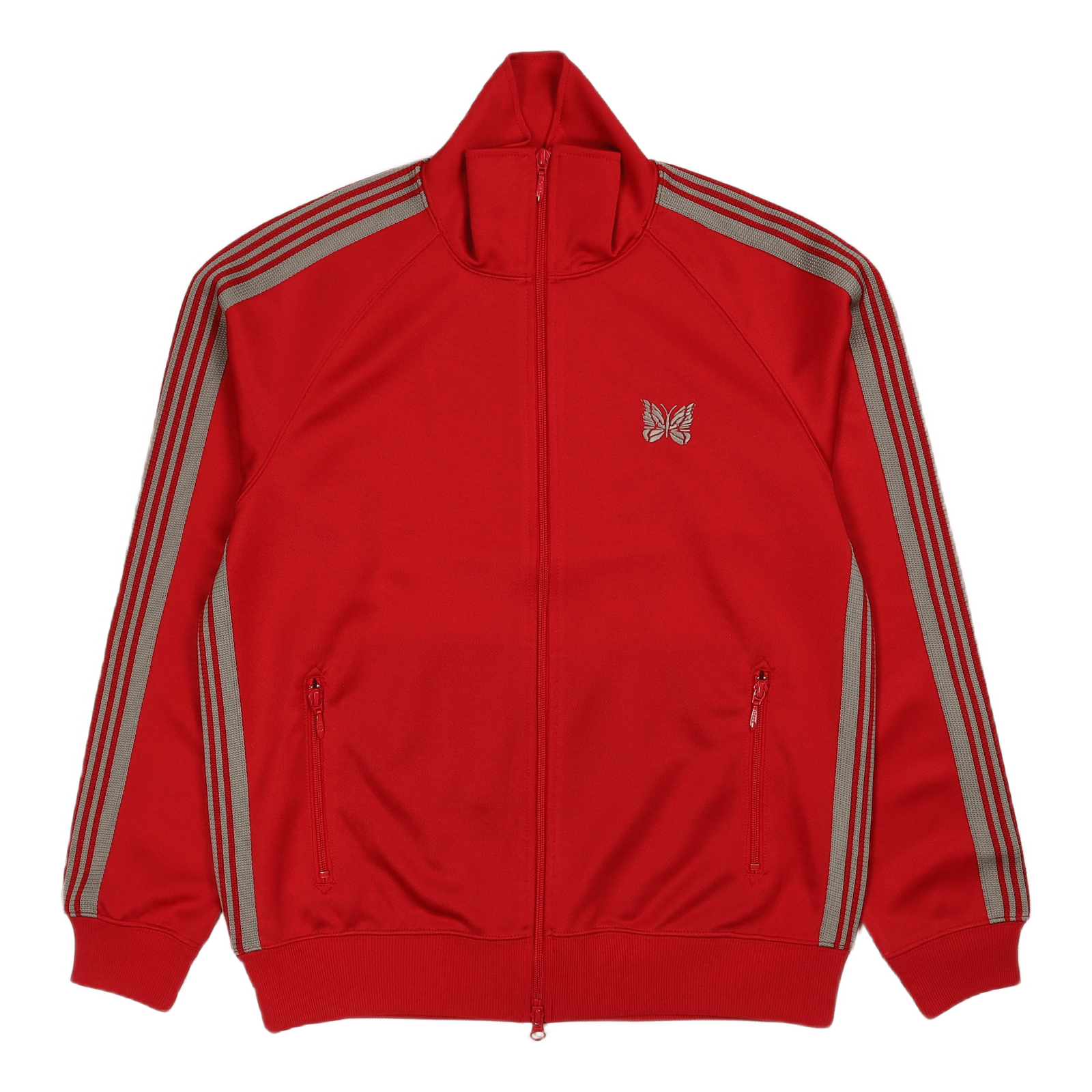 Track Jacket Poly Smooth Red