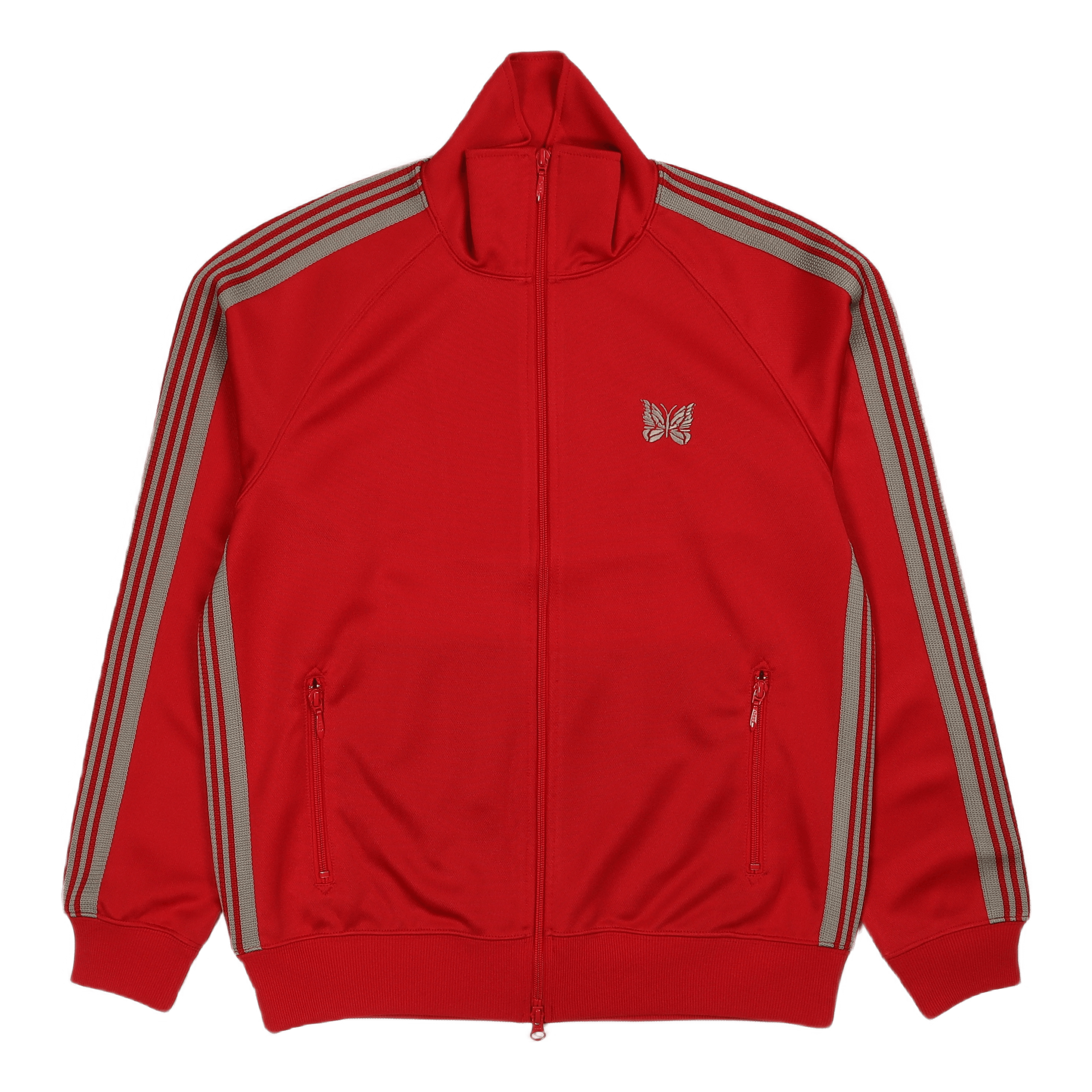 Track Jacket Poly Smooth Red