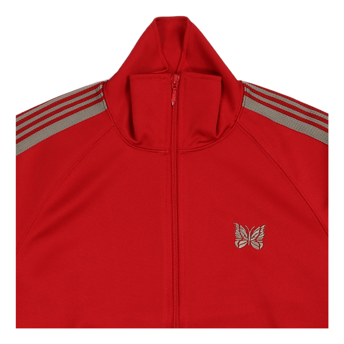 Track Jacket Poly Smooth Red